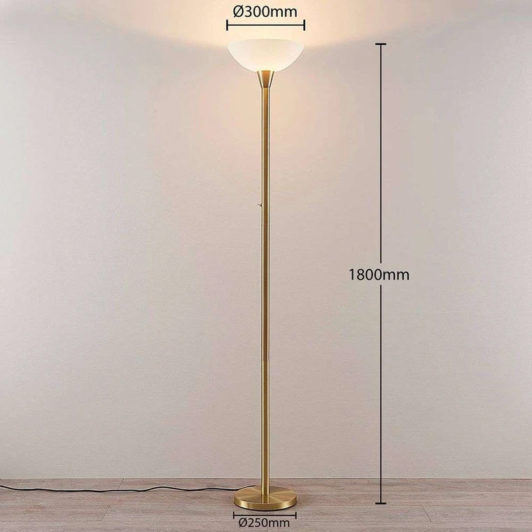 Lampadaire Lindby Ignacia, lampe de lecture, lampadaire, luminaire