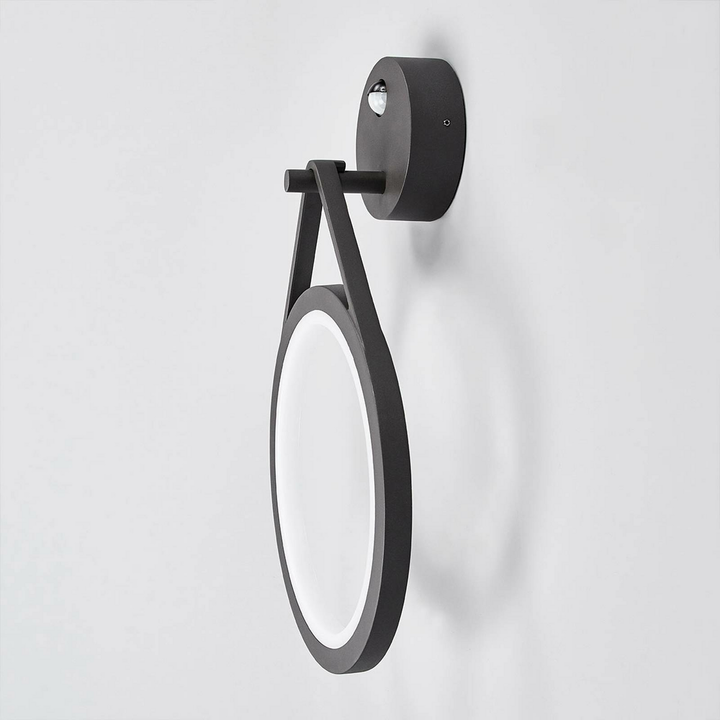 Lucande Led Außen Wandleuchte Mirco Wandleuchte Außenlampe Led Sensor Grafitgrau  B-Ware