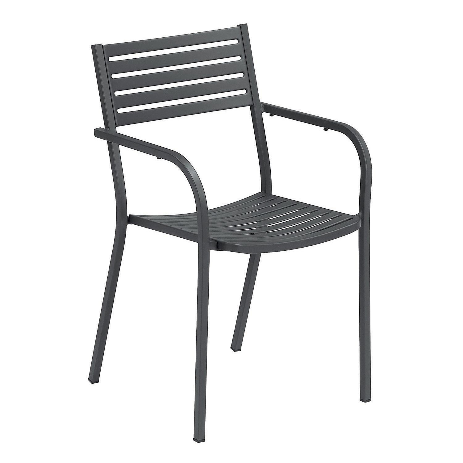 Emu Segno Segno Gartenarmlehnstuhl Gartenstuhl Designstuhl Außen Antikeisen B-Ware - 8021988020592