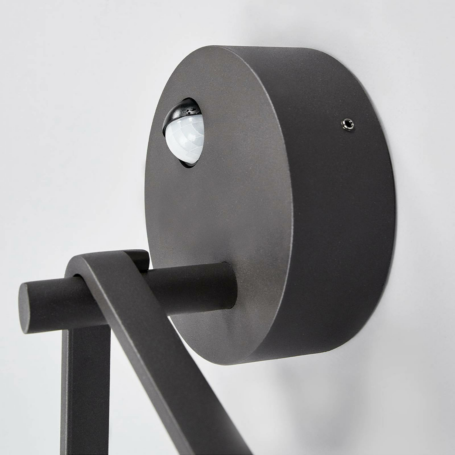 Lucande Led Außen Wandleuchte Mirco Wandleuchte Außenlampe Led Sensor Grafitgrau  B-Ware