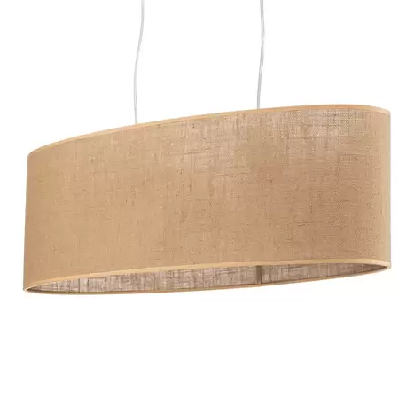 Euluna Pendelleuchte Jute Hängeleuchte Deckenlampe Lampe Ovaler Schirm Jute267 B-Ware - 5903839983252