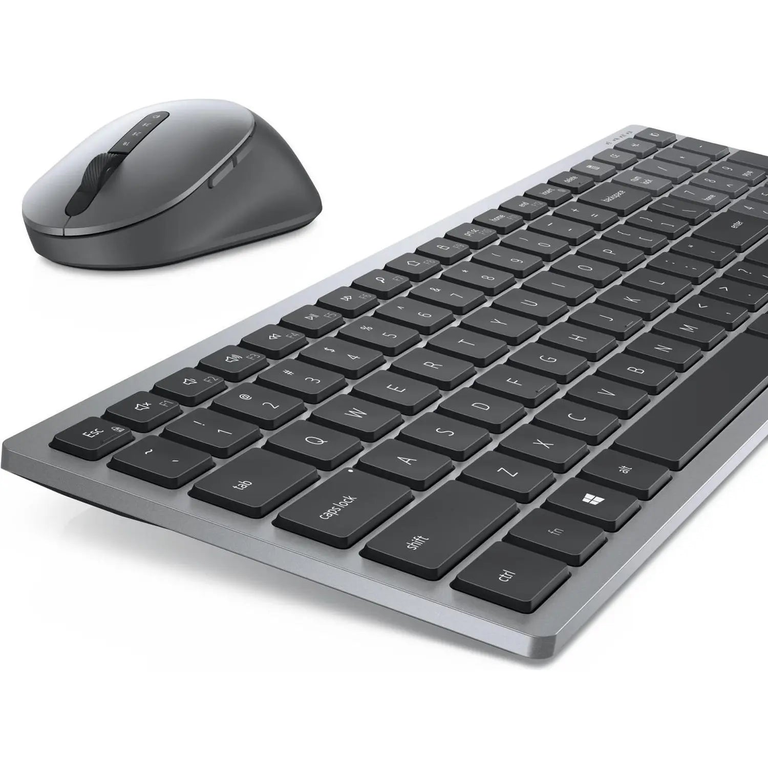B-Ware Dell Tastatur Maus Set Kombi Wireless Bluetooth Multi Device Grau Km7120 W - 5397184289402