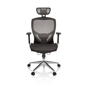 B-Ware Hjh Office Bürostuhl Chefsessel Stuhl Venus One Netzstoff Silbergrau Armlehnen