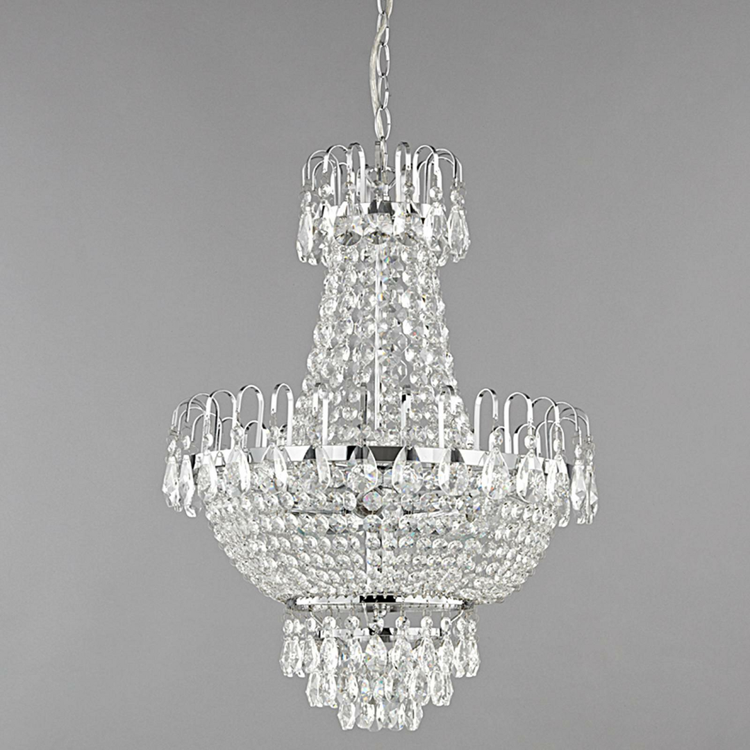 Lindby Kristall Pendelleuchte Casparia Kronleuchter Deckenlampe Lampe E14 Ch650 B-Ware