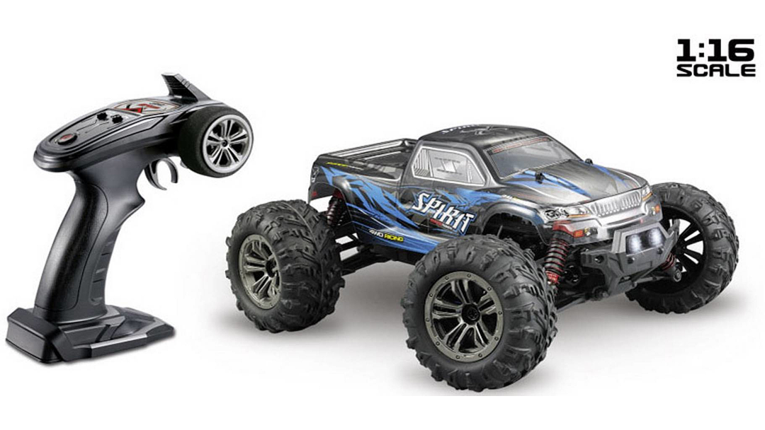 Absima Spirit Blau Brushed RC Modellauto Elektro Monstertruck Allrad inkl. Akku