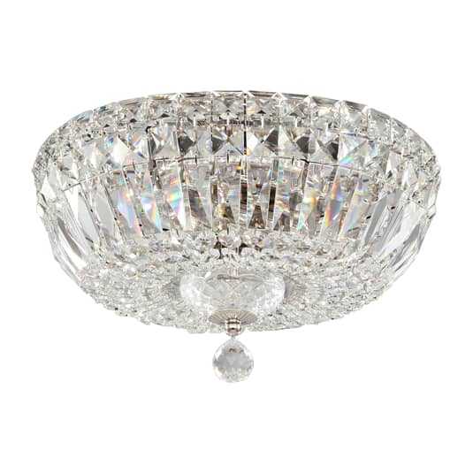 Plafonnier rond Maytoni Basfor avec pampilles en cristal, luminaire décoratif 885