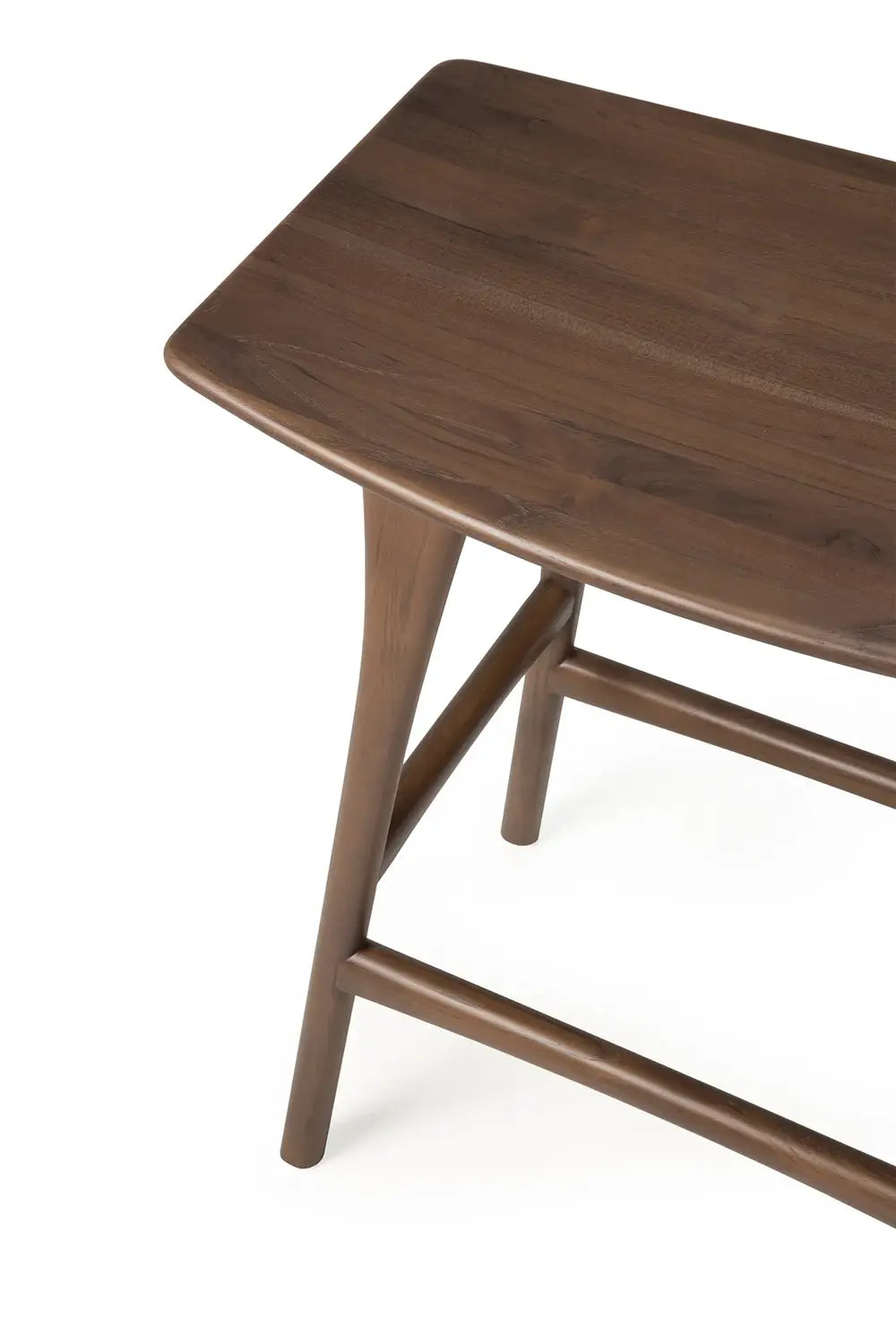 B-Ware Ethnicraft Hocker Osso Höhe 67 Cm Braun Lackiertes Teakholz Aus Massivholz - 5404023618566