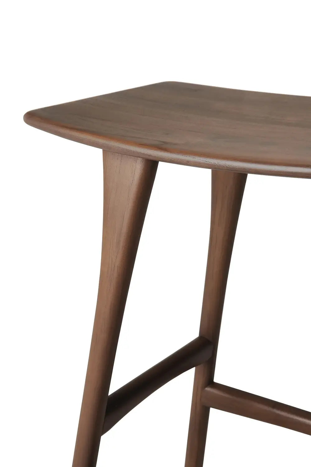 B-Ware Ethnicraft Hocker Osso Höhe 67 Cm Braun Lackiertes Teakholz Aus Massivholz - 5404023618566