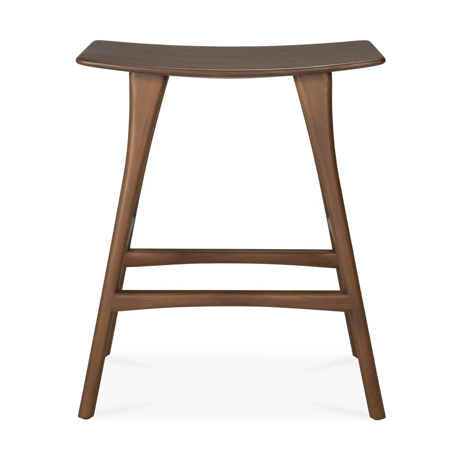 B-Ware Ethnicraft Hocker Osso Höhe 67 Cm Braun Lackiertes Teakholz Aus Massivholz - 5404023618566