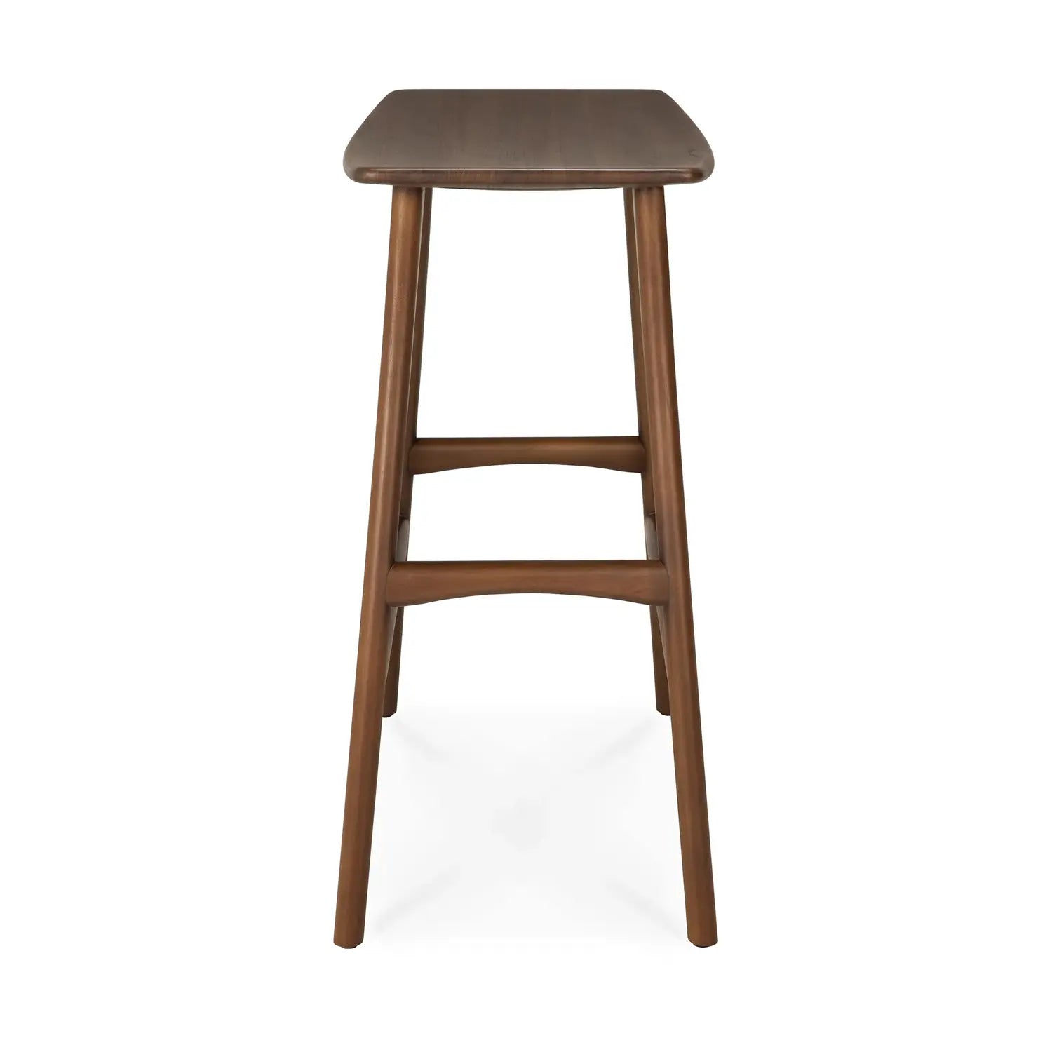 B-Ware Ethnicraft Hocker Osso Höhe 67 Cm Braun Lackiertes Teakholz Aus Massivholz - 5404023618566