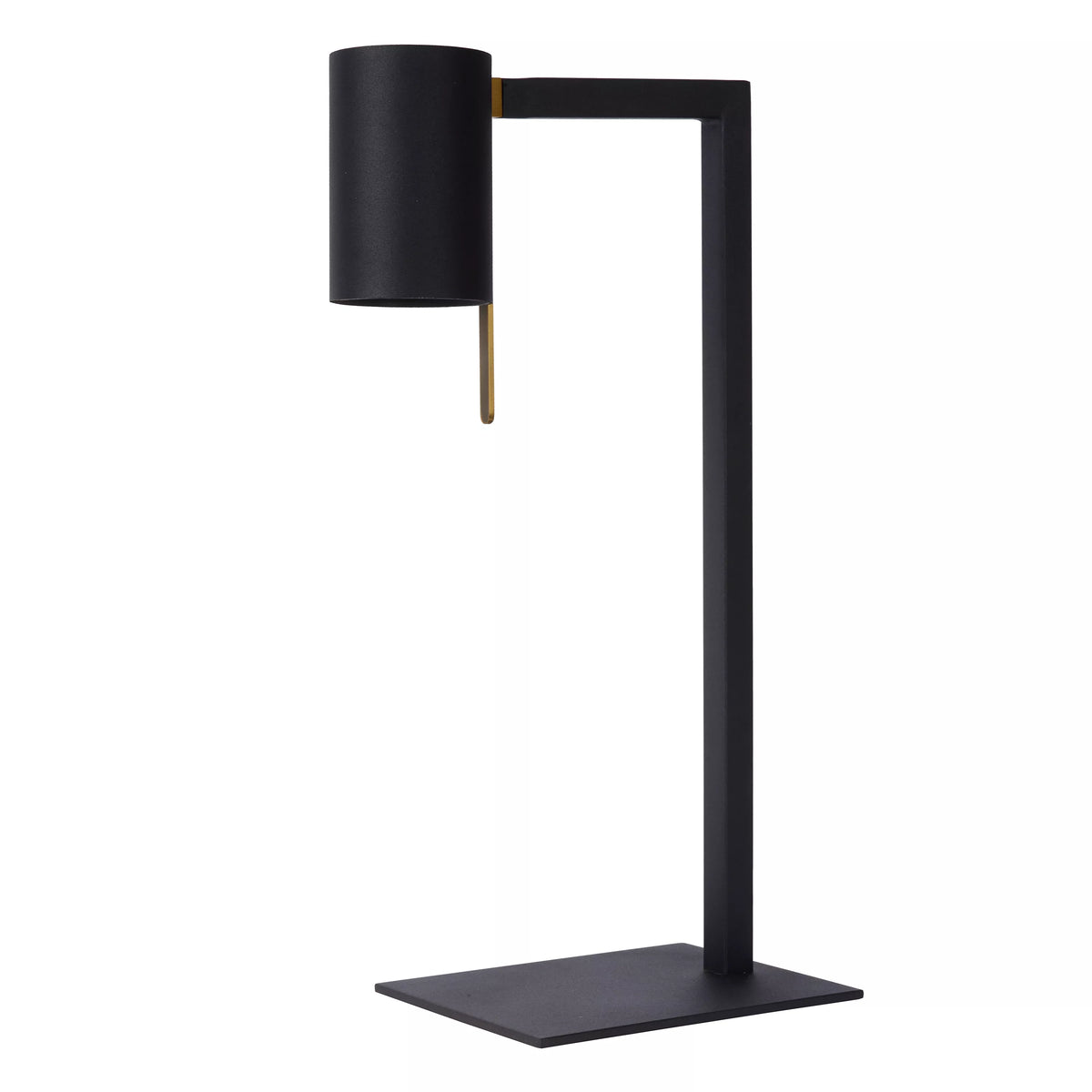 Lucide Schreibtischlampe Tischleuchte Lesley Schwarz Metall H50cm Kippschalter - 5411212031129