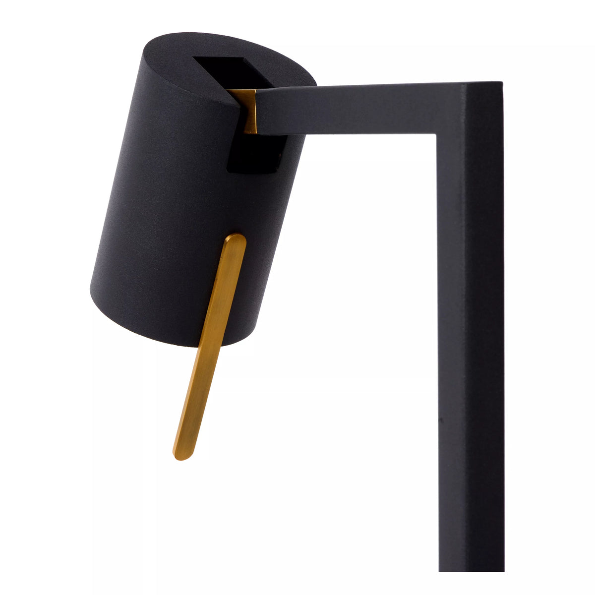 Lucide Schreibtischlampe Tischleuchte Lesley Schwarz Metall H50cm Kippschalter - 5411212031129