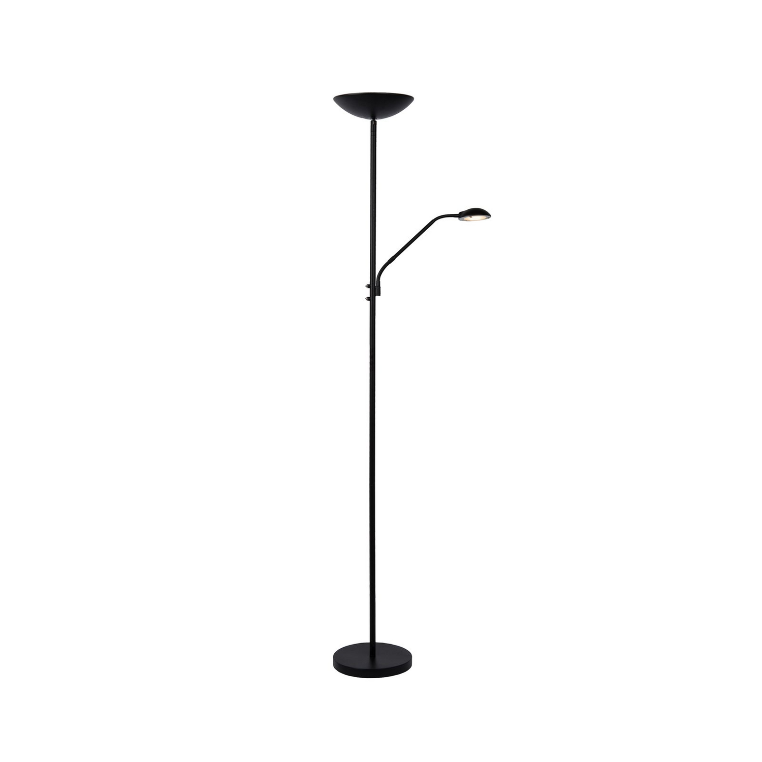 B-Ware Lucide Led Deckenfluter Zenith Mit Led Leselampe Schwarz Stehlampe Stehleuc297 - 5411212193896