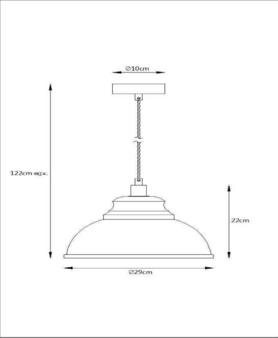 Lucide Pendelleuchte Isla ø29cm Hängelampe Leuchte Lampe E14 100cm Metall Rosa B-Ware - 5411212342263