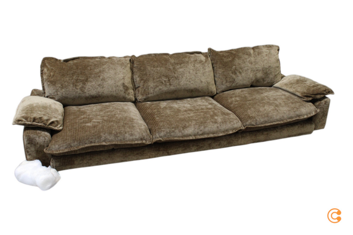HKliving Retro Sofa Couch Retrosofa Wohnzimmersofa Polstersofa MIT MANGEL