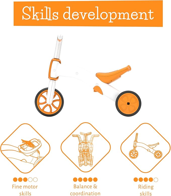 B-Ware Chillafish Bunzi Laufrad Dreirad 2in1 Spielfahrzeug Babyfahrzeug Fahrrad Rad