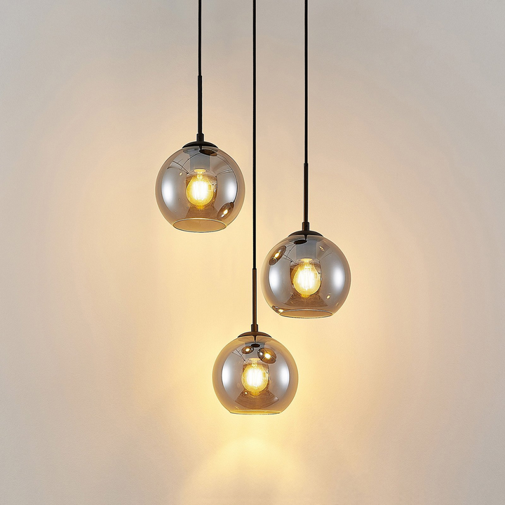 Lindby Jurian Pendelleuchte Hängelampe Deckenlampe Lampe Licht 3 Flg E27 Schw942 B-Ware