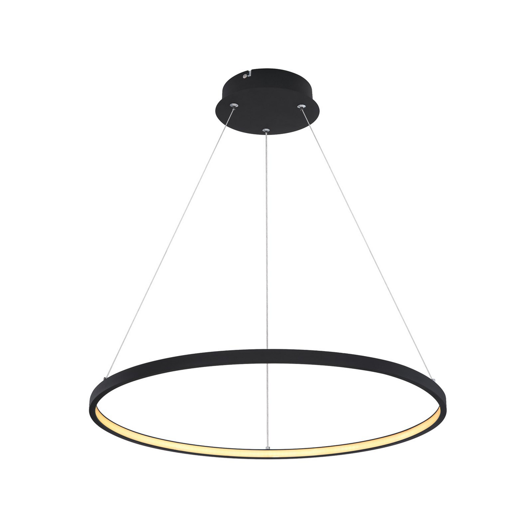 Globo LED-Hängeleuchte Ralph Hängeleuchte Lampe Leuchte 1-flammig schwarz Ø 60cm