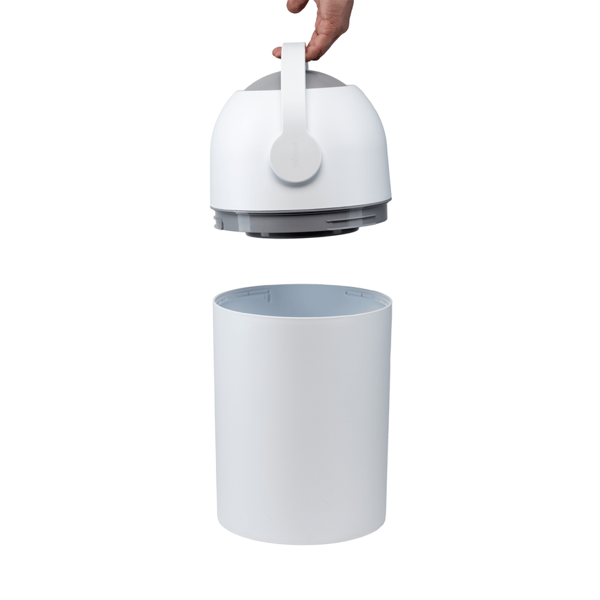 B-Ware Magic Majestic White Windeleimer Windelmülleimer Abfalleimer Wickeleimer