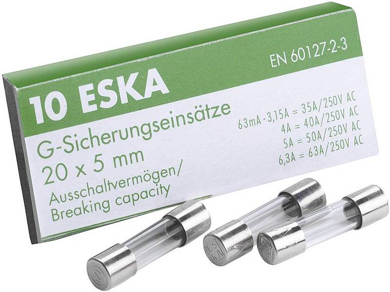 ESKA Feinsicherung Sicherung 250V 10A 1000St 522027