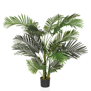 B-Ware hjh OFFICE Kunstpflanze Palme Areca Goldfruchtpalme 150 cm Kunststoff grün