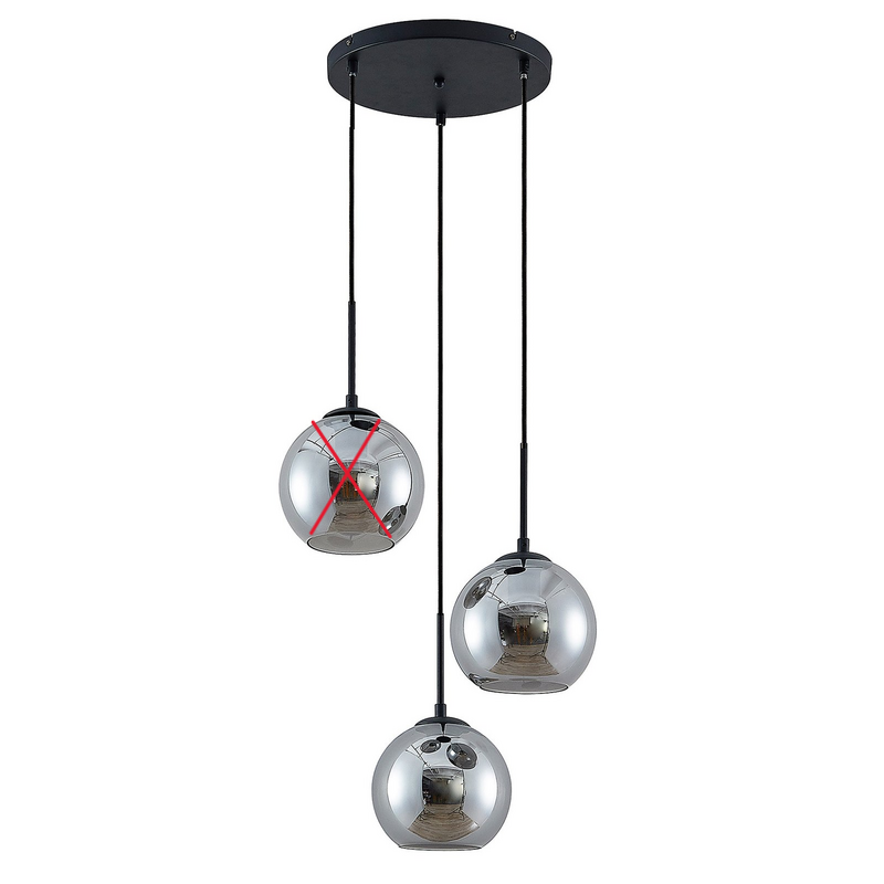 Lindby Jurian Pendelleuchte Hängelampe Deckenlampe Lampe Schwarz Siehe Text/Foto B-Ware - 4251911727869