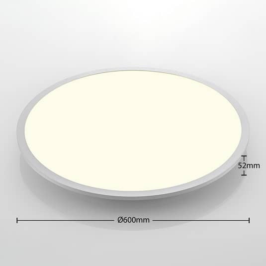 B-Ware Lindby Deckenleuchte Lampe Led Narima Silber Universalweiß Kunststoff Alumin783