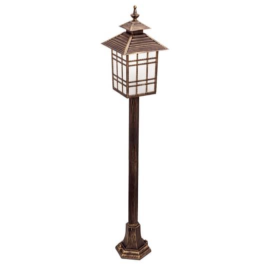 Orion Wegeleuchte Gartenleuchte Ilka LED Pollerleuchte braun patiniert 100cm - 9003090207763