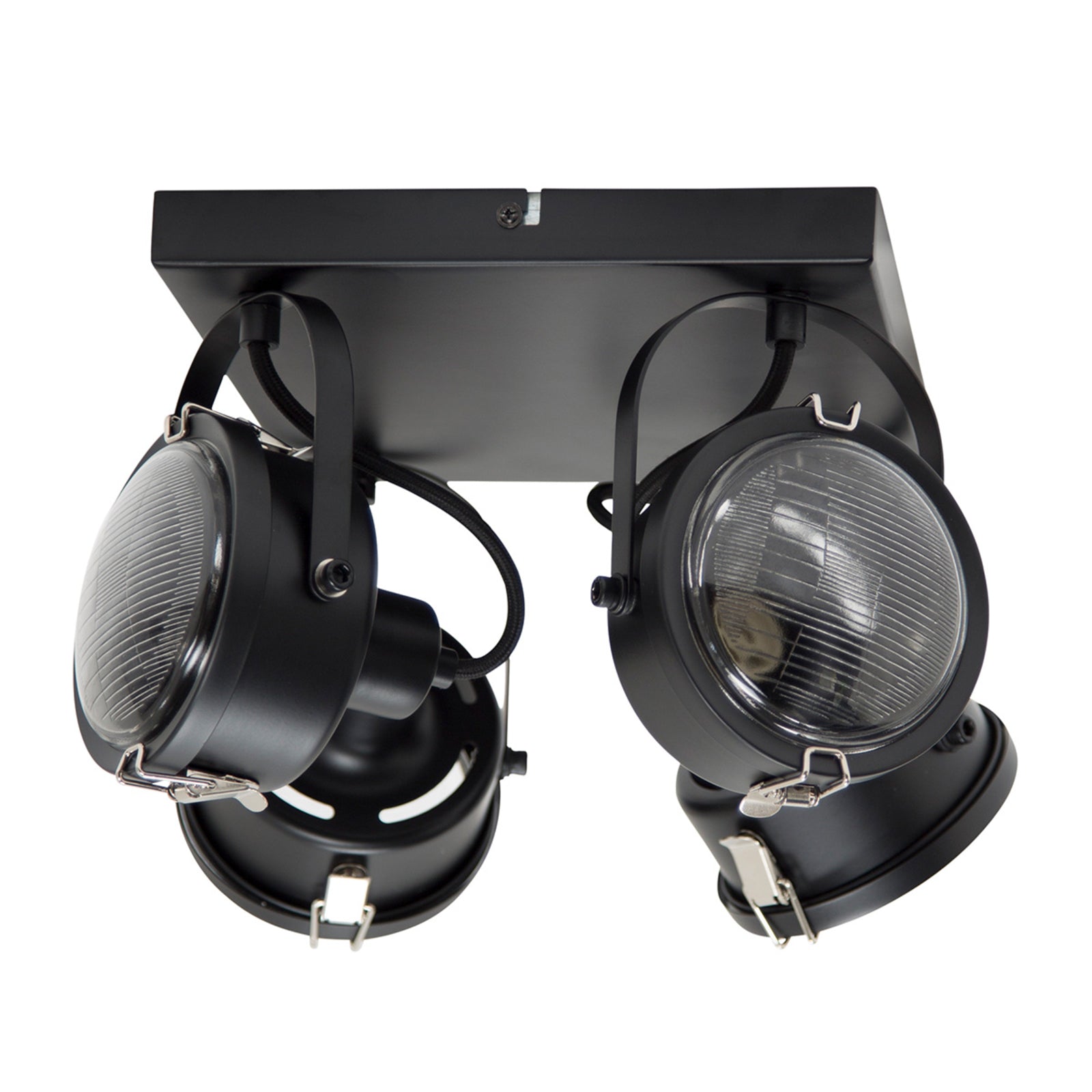 K.S. Deckenleuchte Satellite 4-flammig LED dimmbar schwarz Metall 39x39cm - 8714732685009