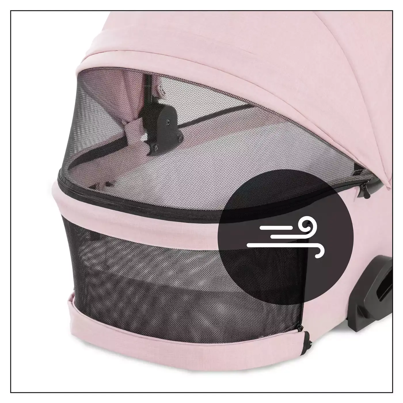 B-Ware Hauck Vision X Kinderwagen Wanne Melange Rose Buggy Babywagen Rosa