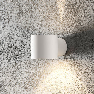 B-Ware Konstsmide Modena Round Außenwandleuchte Wandleuchte Gartenlampe LED dim weiß