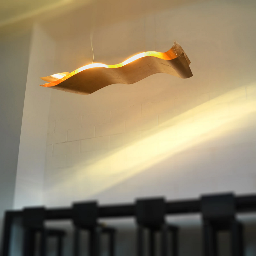 Knikerboker A Tempo Perso   Blattgold Hängelampe Led Hängeleuchte Pendelleuchte  B-Ware - 5538027
