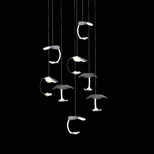 B-Ware Knikerboker Pendelleuchte Le Gigine Deckenleuchte Leuchte Led Weiß 8fl Stahl - 5538130