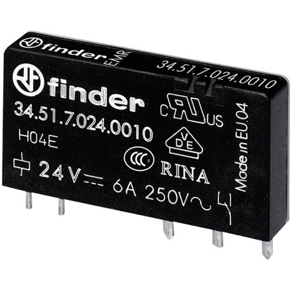 Finder 34.51.7.024.5010 Printrelais 24 V/Dc 6 A 1 Wechsler B-Ware