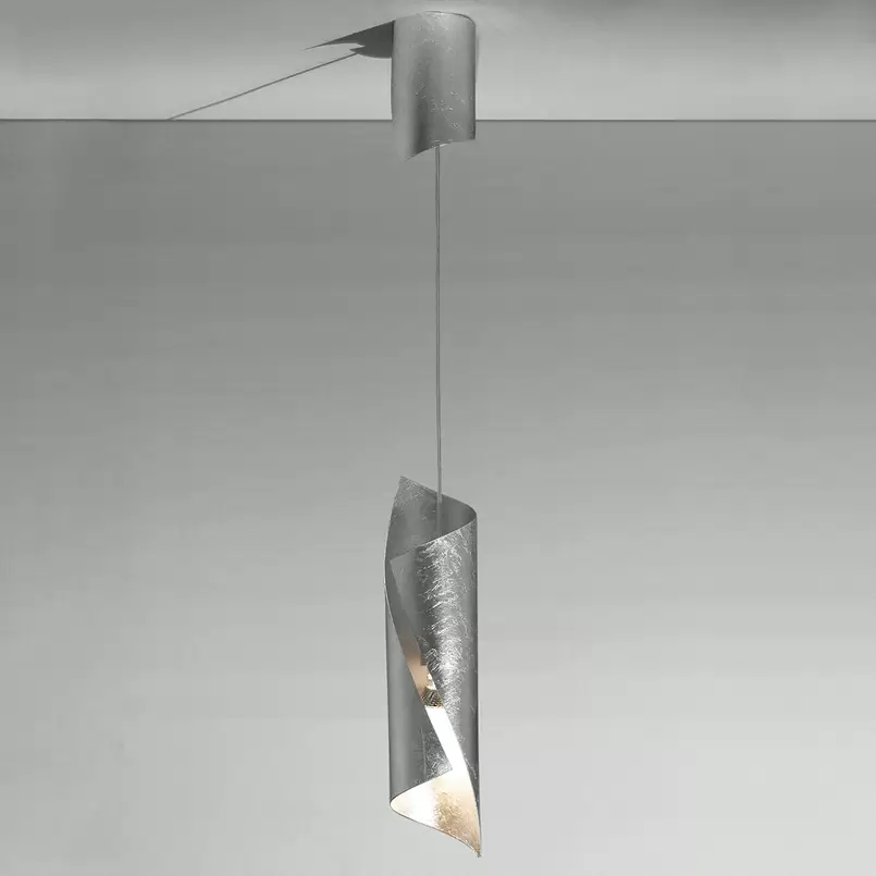 Knikerboker Hué Hängeleuchte Silber Einflammig Deckenleuchte Deckenlampe Leuc85 B-Ware - 5538030