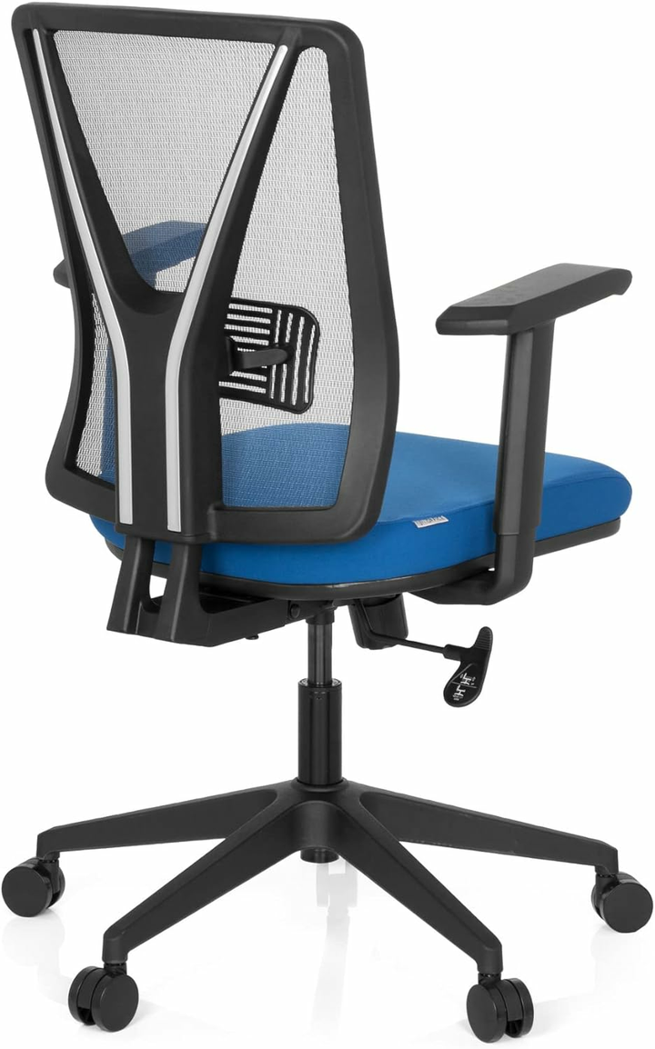 hjh OFFICE Bürostuhl Drehstuhl CARLOW Netzstoff blau Schreibtischstuhl Stuhl