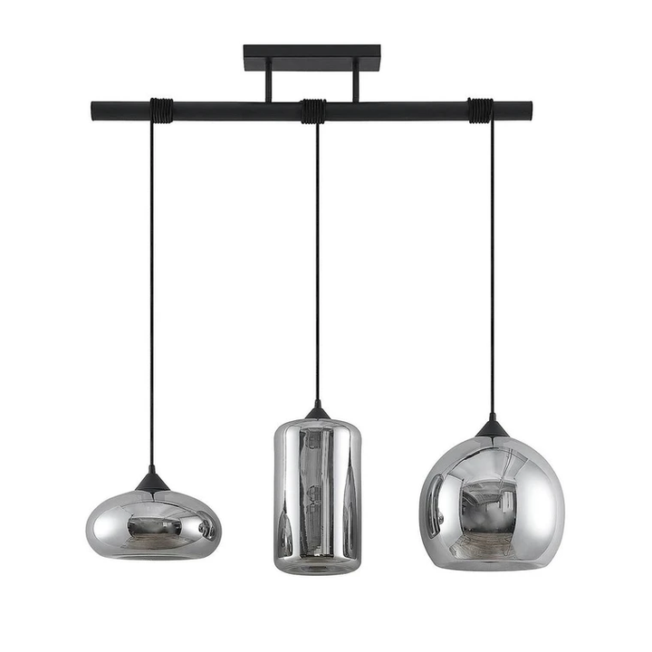 Lindby Arloris Pendellampe Pendelleuchte Lampe Leuchte 3 Flammig Glasschirm 60 W B-Ware