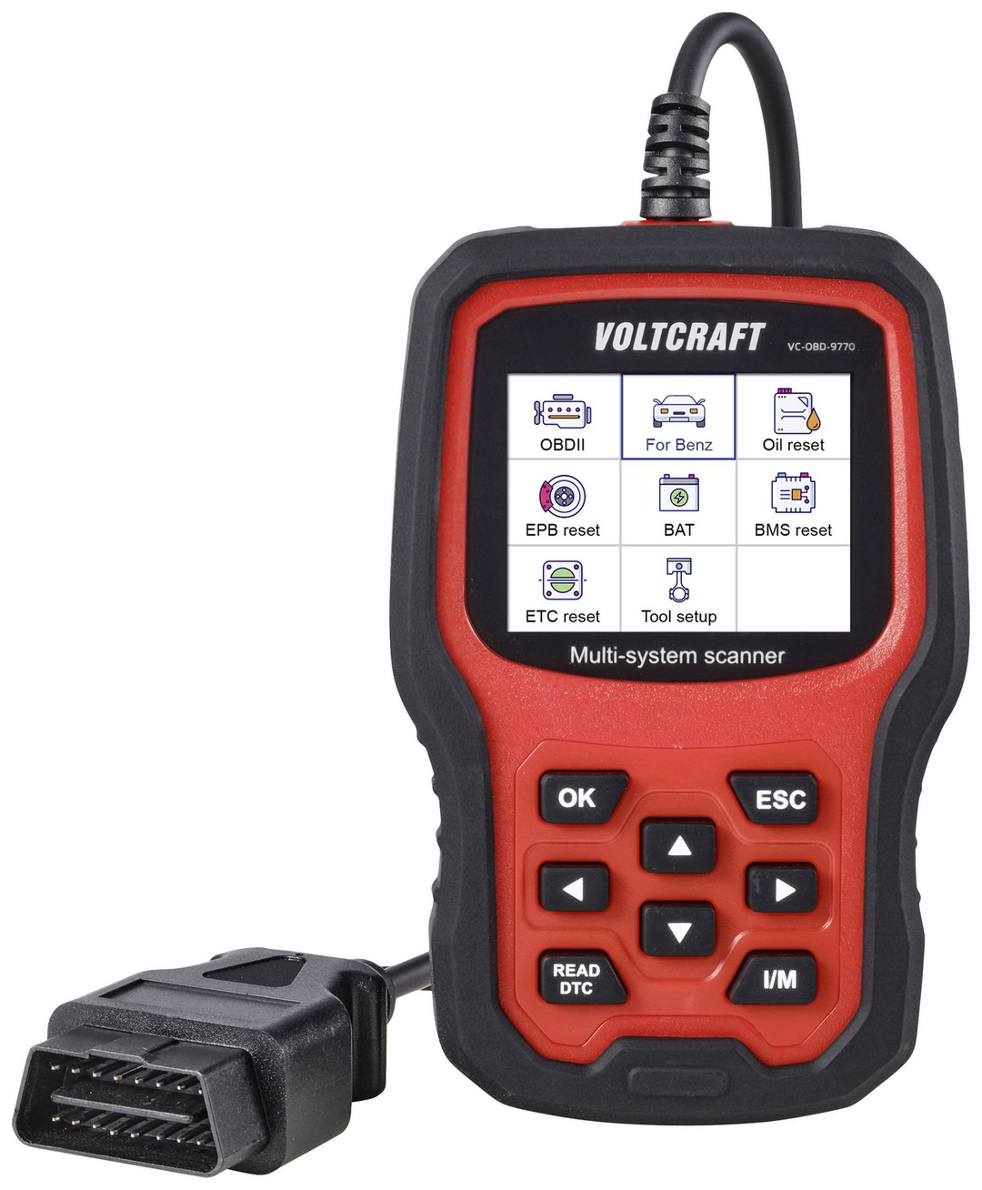 VOLTCRAFT VC-OBD-9770 OBD II Diagnosetool VC-14616095 KFZ-Messgerät Messgerät