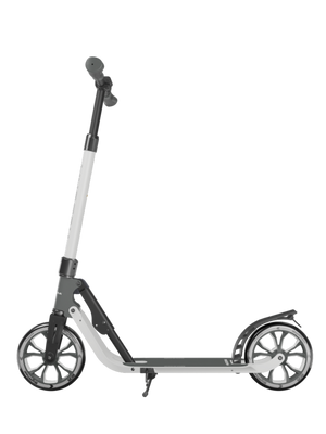 Trottinette Hudora 205 Advanced noire et blanche, trottinette enfant, trottinette de ville, produit d'occasion.