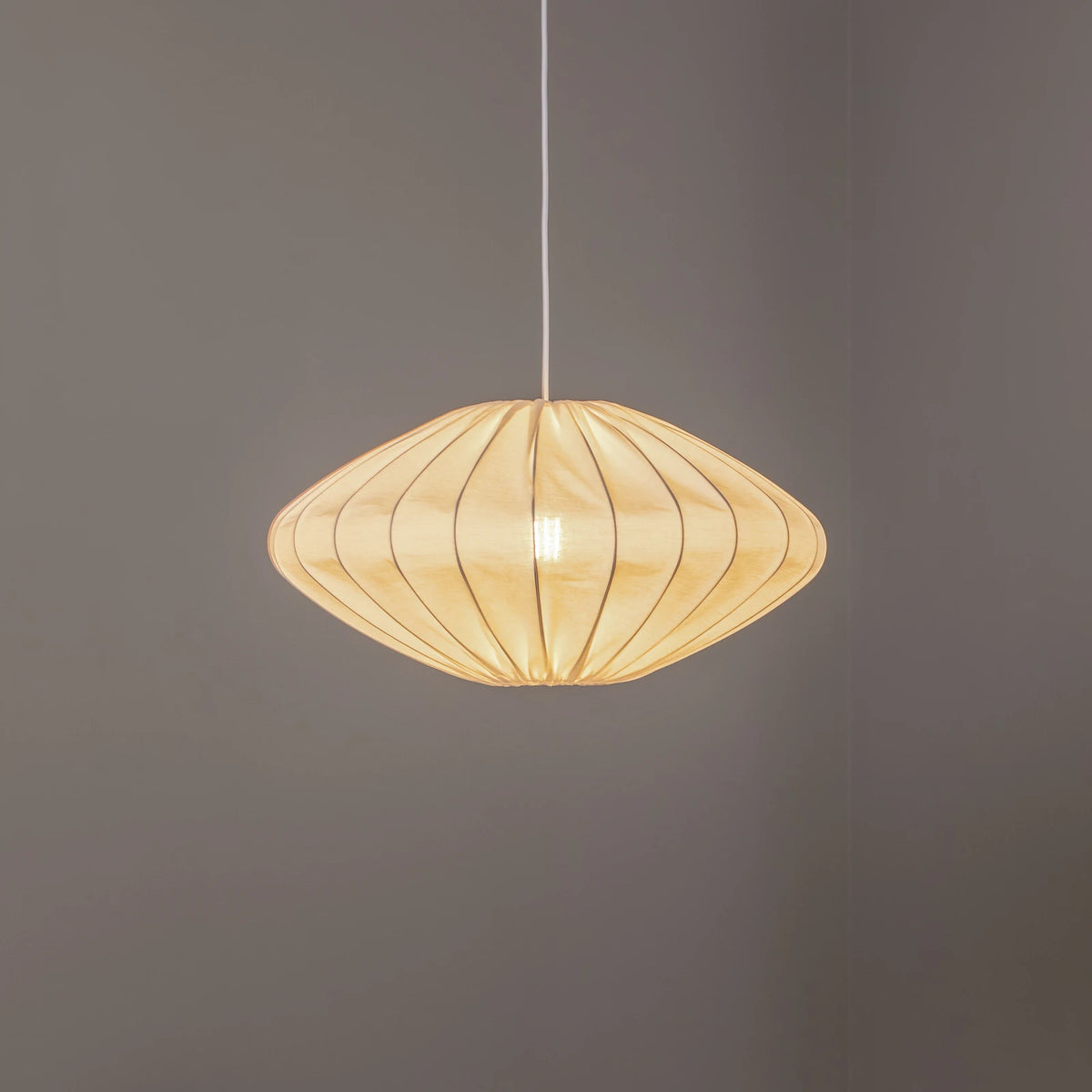 Envostar Orlanda Hängelampe Baumwolle weiß Ellipse Deckenlampe Lampe Leuchte - 4251911782509