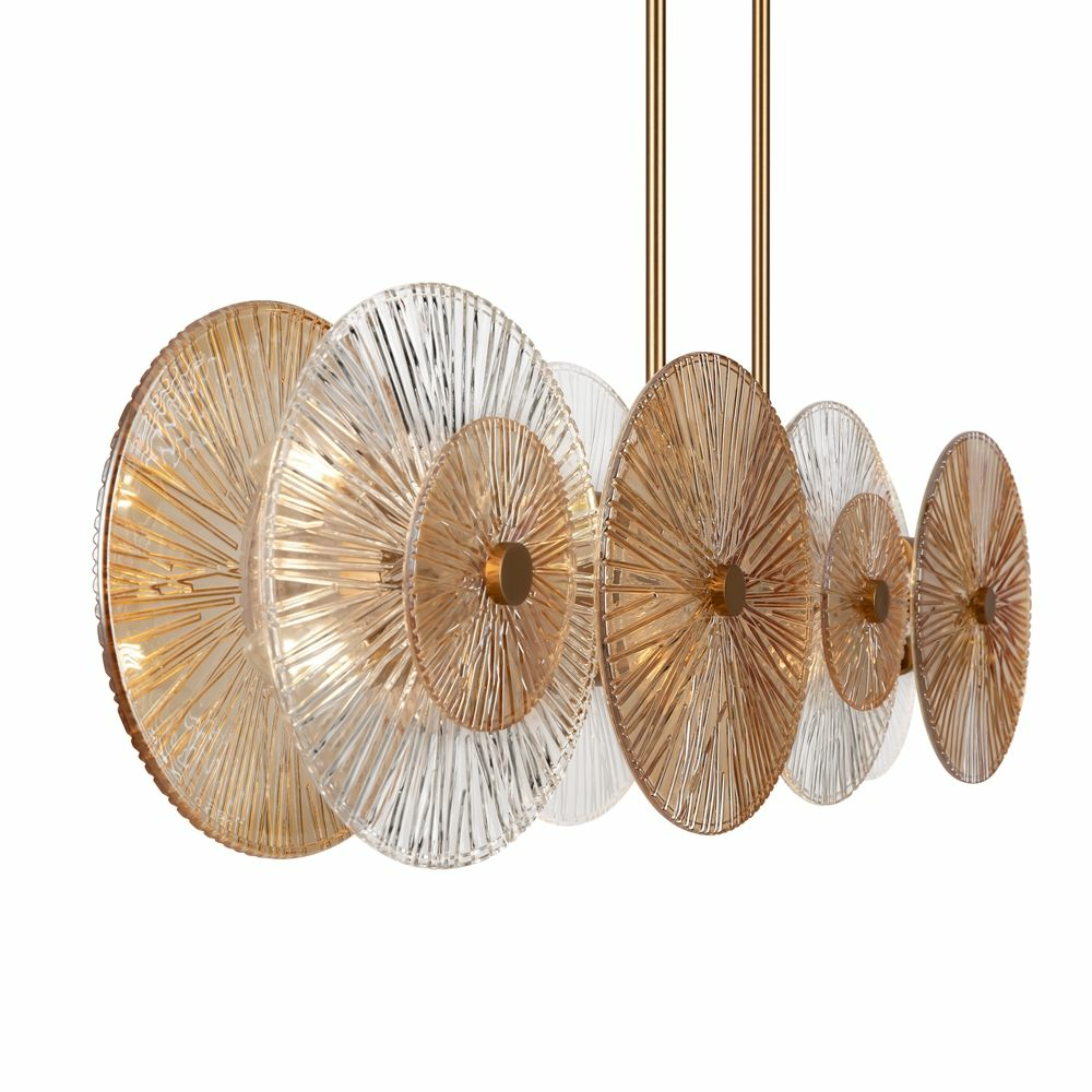 B-Ware Maytoni Aster Hängeleuchte Hängelampe Leuchte Lampe Licht Mit Balken 8 Flammi49