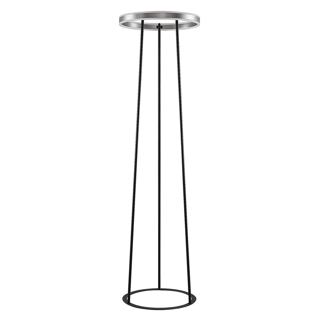 Lucande Seppe LED-Stehleuchte Ø 50 cm nickel Stehlampe Lampe Leuchte Spot Licht