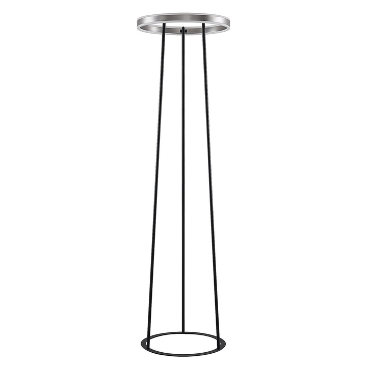 Lucande Seppe LED-Stehleuchte Ø 50 cm nickel Stehlampe Lampe Leuchte Spot Licht