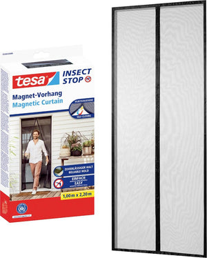 B-Ware tesa Fliegengitter 55394-00000-00 Magnetvorhang 1.00 m x 2.20 m Anthrazit Gitter
