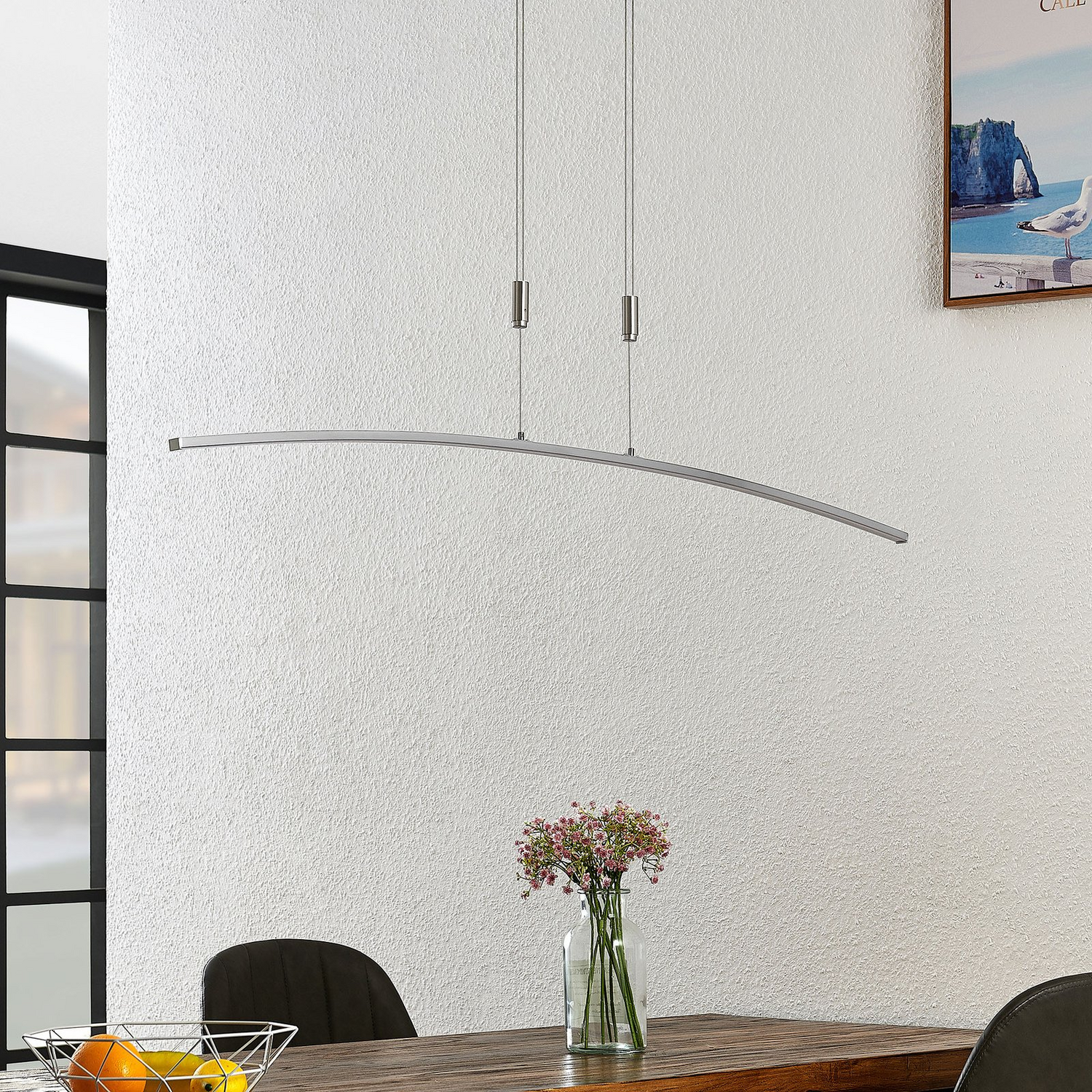 Lindby Phillie Led Hängeleuchte Hängeleuchte Lampe Leuchte 19 W Warmweiß Nickel B-Ware - 4251096587524