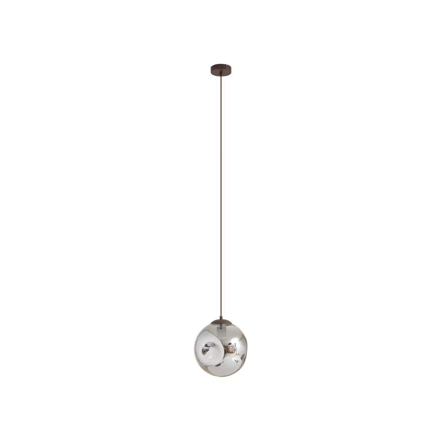 B-Ware Lindby Hängeleuchte Valentina E27 ø 25 Cm Rauchgrau Pendellampe Lampe Leuchte