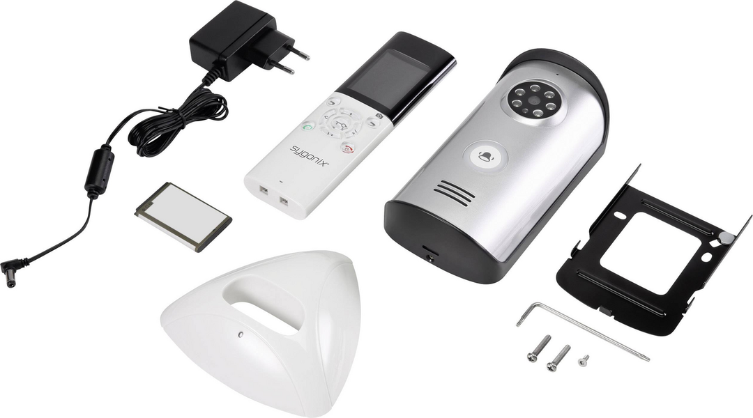 Sygonix Sy 3396994 Video Türsprechanlage Funk Komplettset Silber Siehe Text/Foto C-Ware