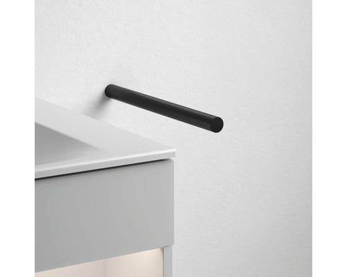 Porte-serviettes décoratif KEUCO REVA, coloris Noir, rigide, noir mat