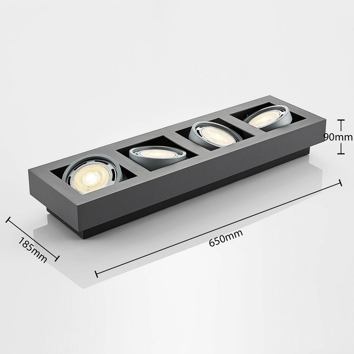 Arcchio Led Deckenstrahler Ronka Wohnzimmerleuchte Deckenlampe Gu10 Dunkelg183 B-Ware