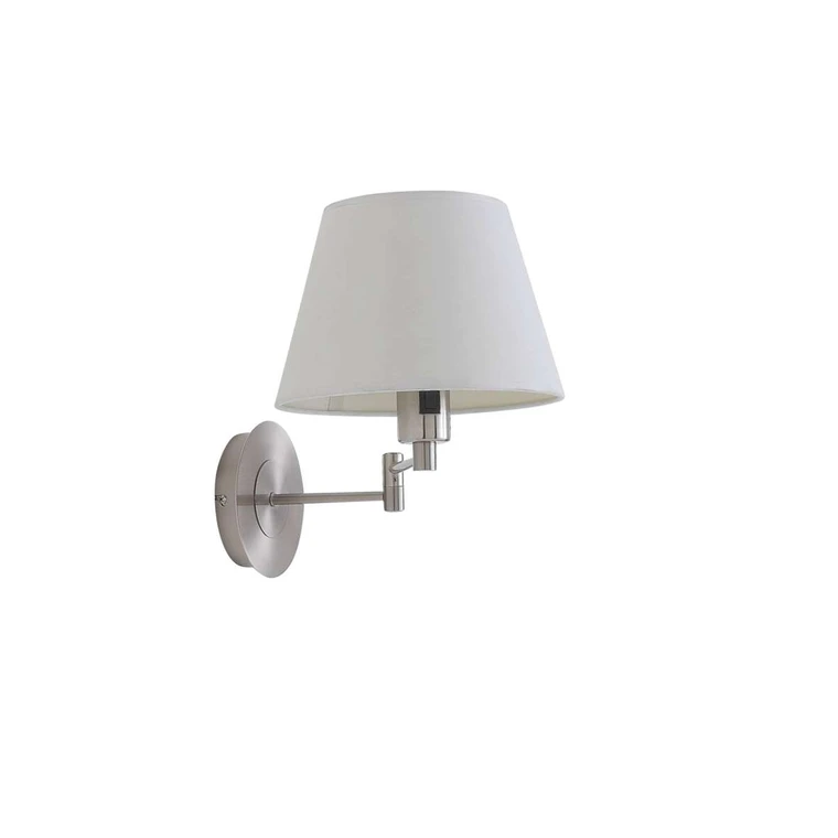 Lindby Wandleuchte Pola Wandlampe Leuchte Lampe ausziehbarer Schirm Nickel matt